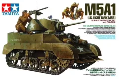 Ameriški lahki tank M5A1 s 4 figurami