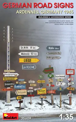 Nemški prometni znaki WW2 (Ardeni, Nemčija 1495)