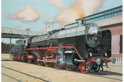 Express locomotive BR01 with tender 2'2' T32