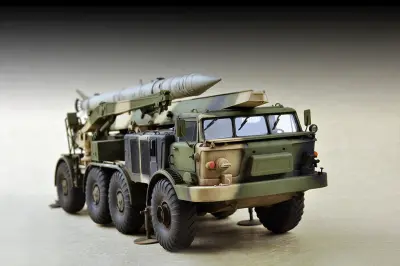 Russian 9P113 TEL w/9M21 Rocket of 9K52 Luna-M Short-range artillery rocket system ( FROG-7 )