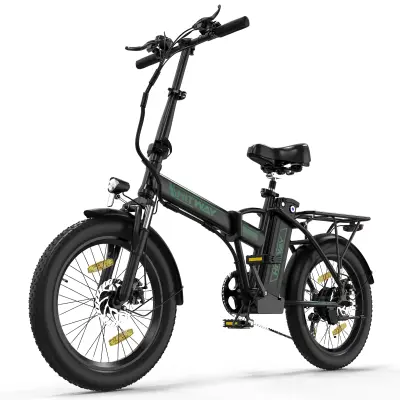 HITWAY BK11 E Bike Električno kolo 20'' debelo zložljivo e-kolo, 250W/36V/12Ah baterija, 35-90km, terensko gorsko kolo s 7 prestavami, mestno e-kolo z
