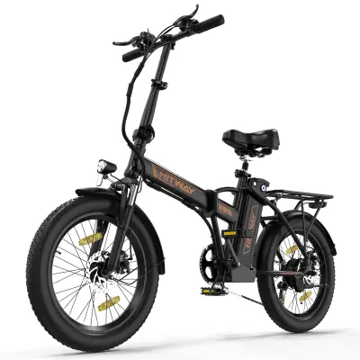 HITWAY BK11 E Bike Električno kolo 20'' debelo zložljivo e-kolo, 250W/36V/12Ah baterija, 35-90km, terensko gorsko kolo s 7 prestavami, mestno e-kolo z
