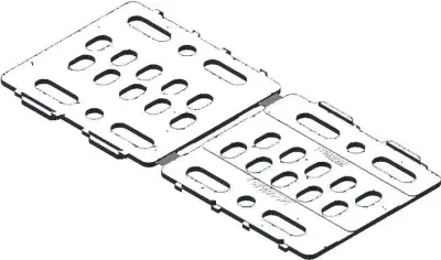 Schletter Solarna pralna plošča strešna kljuka 2,5/5 mm 973000-075