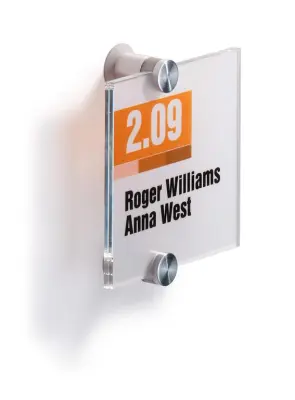 Durable Informacijska tablica Crystal (4820) 105x105mm