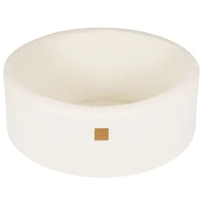 MeowBaby® Bazen brez žog, 90x30 cm, Boucle, Bela