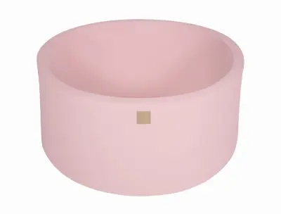 MeowBaby® Bazen brez žog, 90x40 cm, žamet, pudrasto roza