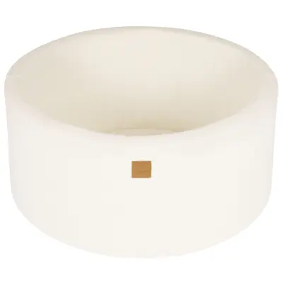 MeowBaby® Bazen brez žog, 90x40 cm, Boucle, Bela