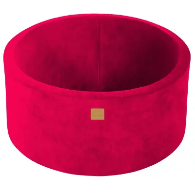 MeowBaby® Bazen brez žog, 90x40 cm, žamet, magenta
