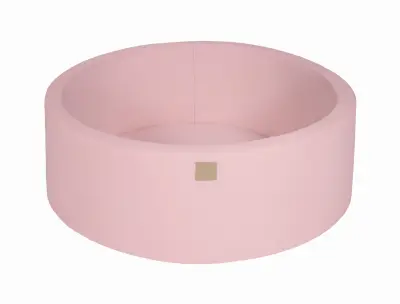 MeowBaby® Bazen brez žog, 90x30 cm, žamet, pudrasto roza