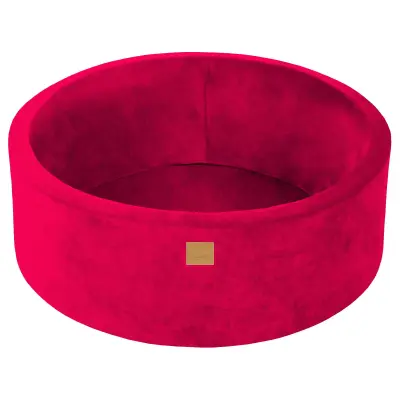 MeowBaby® Bazen brez žog, 90x30 cm, žamet, magenta