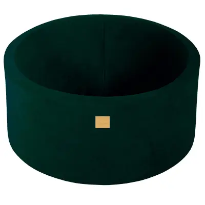 MeowBaby® Bazen brez žog, 90x40 cm, žamet, temno zelen