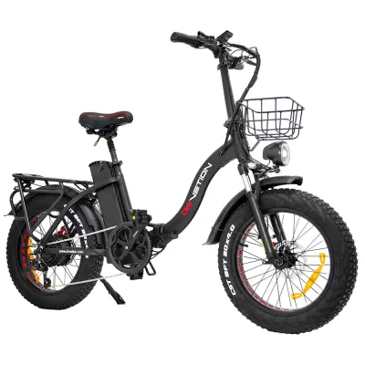 DRVETION CT20 Step-Thru Električno kolo 750 W Motor 48 V 15 Ah Baterija Zložljiva Fat Tire E-kolo - črna - črna