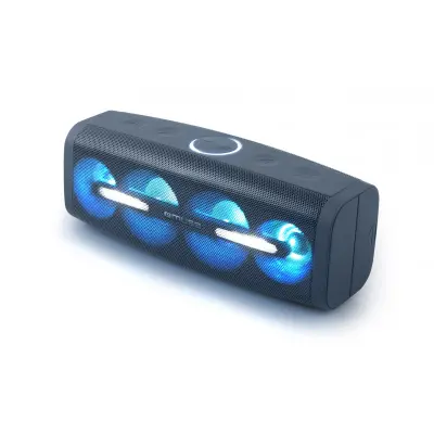 Muse, 50W prenosni zvo?nik Bluetooth A2DP NFC z IPX4 LED lu?jo, ?rna