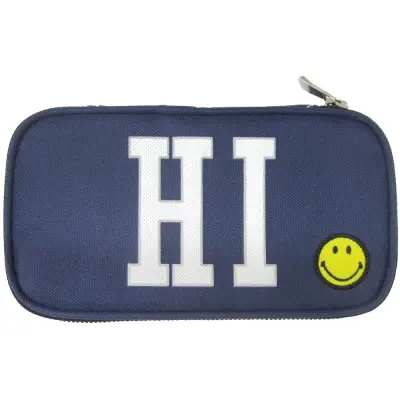 Peresnica ovalna compact smiley blue