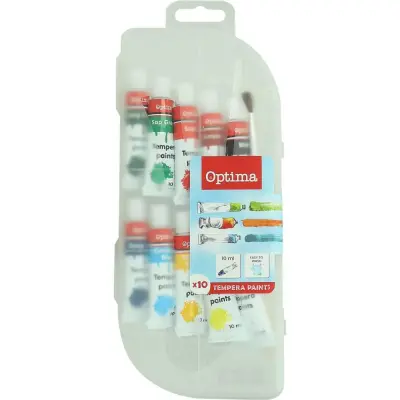 Barvice tempera 1/10 10ml pvc ohišje