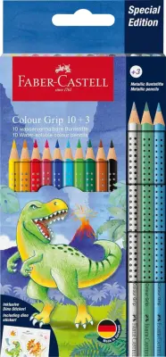 Barvice faber-castell grip dino 10+3