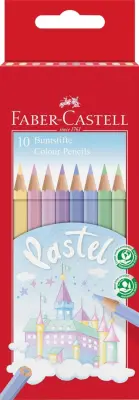 Barvice faber-castell hex pastel 1/10