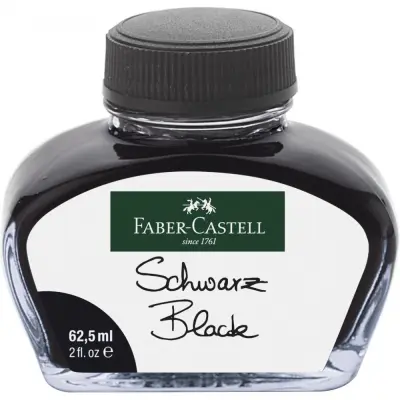 Črnilo za nalivno pero faber-castell 62,5ml črno