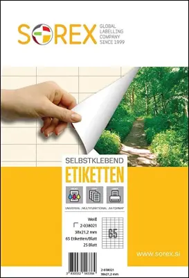 Etikete sorex 38x21,2