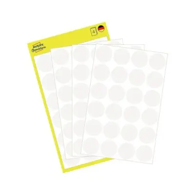Etikete zweckform okrogle fi-18mm - 3170 bele