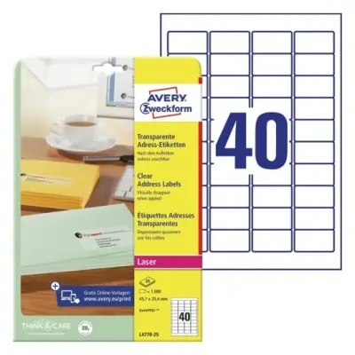 Etikete zweckform l4770 45,7x25,4mm 1/25