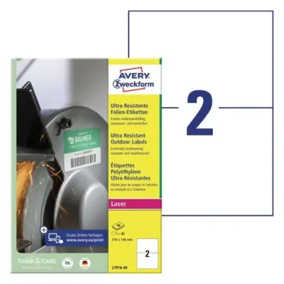 Etikete zweckform l7916-40 210x148mm