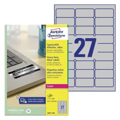 Etikete zweckform l6011 63,5 x 29,6 1/100