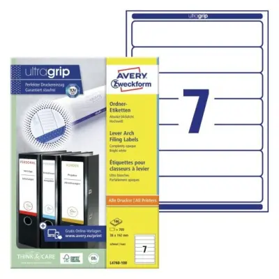 Etikete zweckform l4760 38x192mm 1/100 etikete za registratorje