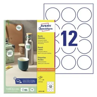 Etikete zweckform l3416 fi60mm 1/100