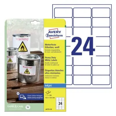 Etikete zweckform j4773 63,5x33,9mm 1/10