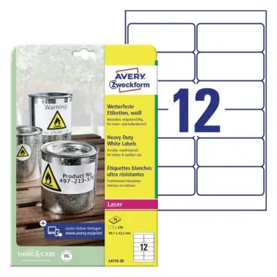 Etikete zweckform l4776 99,1x42,3mm 1/20