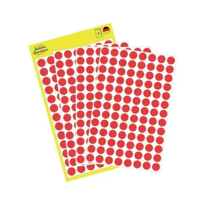 Etikete zweckform okrogle fi-8 - 3010-rdeče