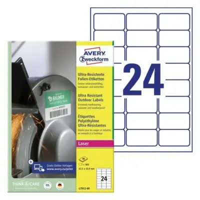 Etikete zweckform l7912-40 63,5x33,9mm