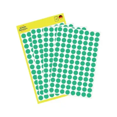Etikete zweckform okrogle fi-8 - 3012 zelene
