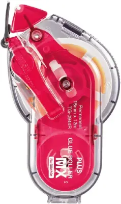Lepilo v traku plus tg-0944 15mm 12m rdeč 38856