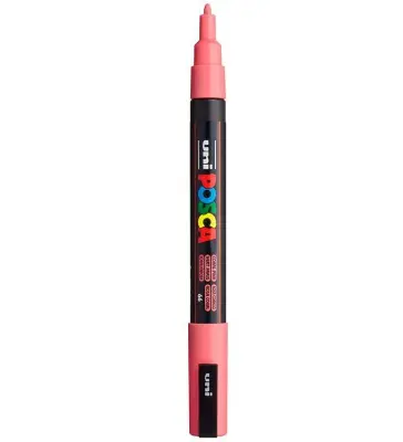 POSCA Uni flomaster; konica 0,9-1,3 mm; koralno pink