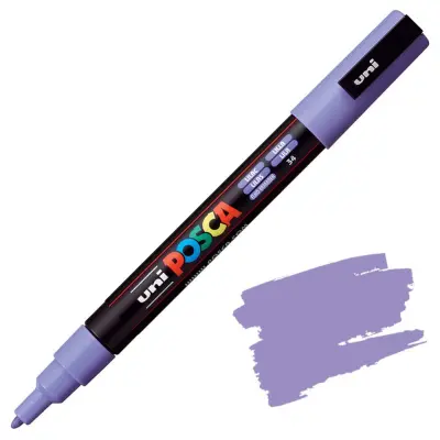 POSCA Uni flomaster; konica 0,9-1,3 mm; sv.vijoličen