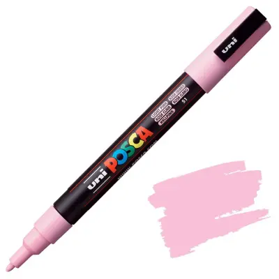 POSCA Uni flomaster; konica 0,9-1,3 mm; svetlo pink