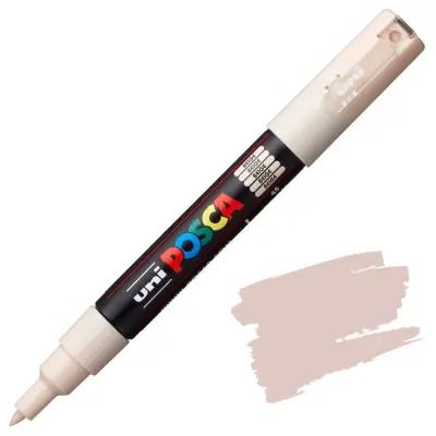 POSCA Uni flomaster; konica 0,7 mm bullet; bež