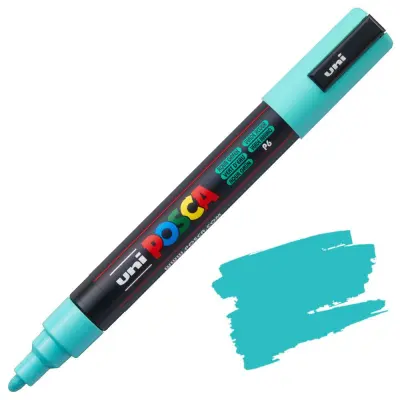 POSCA Uni flomaster; konica 1,8-2,5 mm; vodna zelen