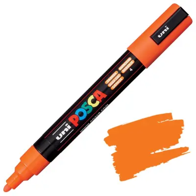 POSCA Uni flomaster; konica 1,8-2,5 mm; oranžen