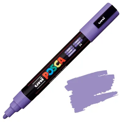 POSCA Uni flomaster; konica 1,8-2,5 mm; svetlo vijoličen