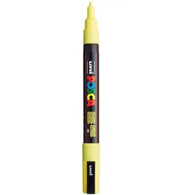 POSCA Uni flomaster; konica 0,9-1,3 mm; sončno rumen