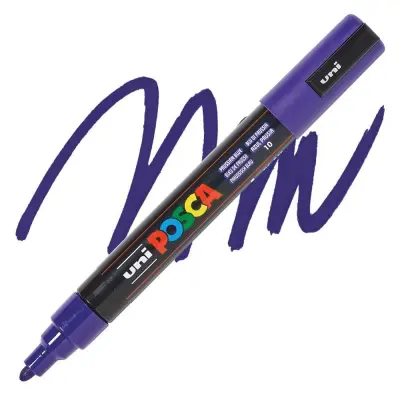 POSCA Uni flomaster; konica 1,8-2,5 mm; prusko moder