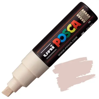 POSCA Uni flomaster; konica 8 mm prirezana; bež