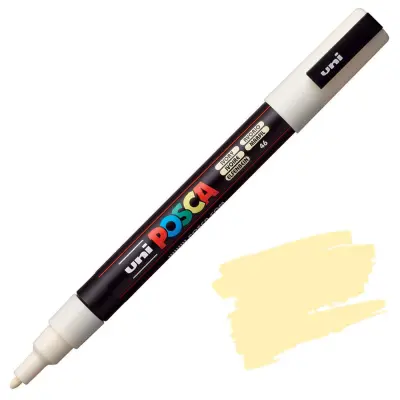 POSCA Uni flomaster; konica 0,9-1,3 mm; slonokoščen