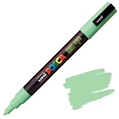 POSCA Uni flomaster; konica 0,9-1,3 mm; svetlo zelen