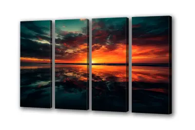 Slika na platnu sončni zahod l 201x140 cm
