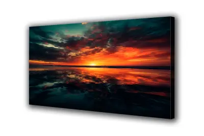 Slika na platnu obzorje sončnega zahoda l 110x80 cm