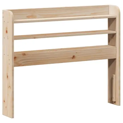 vidaXL Vzglavje s policami 75 cm trdna borovina